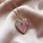 Heart Shape Floral Pendant