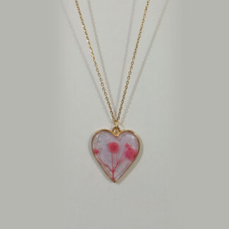 Heart Shape Floral Pendant