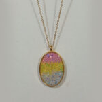 Mini Stones Oval Pendant