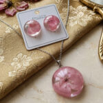 Cute Floral Round Pendant