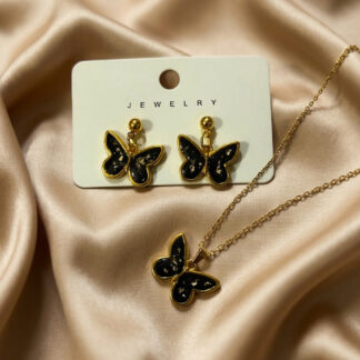 Mini Butterfly Black Pendant